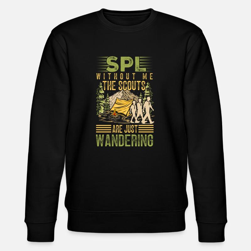 SPL Scout troop scouting - Stanley/Stella CHANGER Unisex Organic Sweatshirt - black