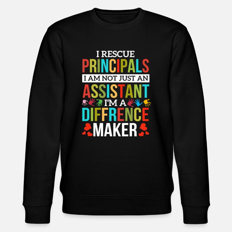 Assistant Principal - Stanley/Stella CHANGER Unisex Organic Sweatshirt - black
