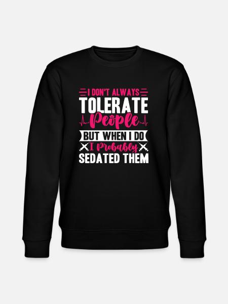 Nurse RN - Stanley/Stella Unisex Bio-Sweatshirt CHANGER  - Schwarz