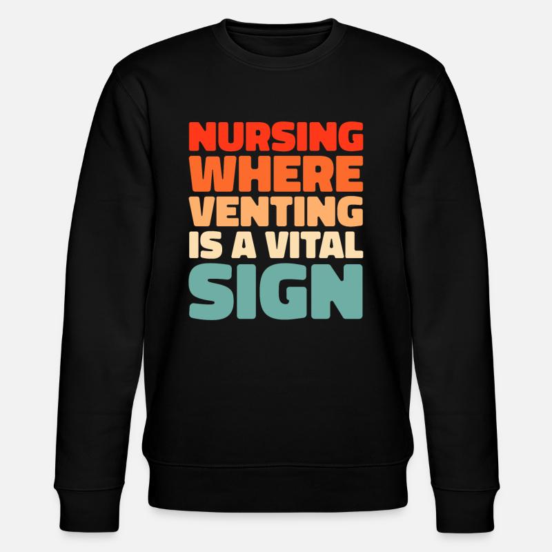 Krankenschwester - Stanley/Stella Unisex Bio-Sweatshirt CHANGER  - Schwarz