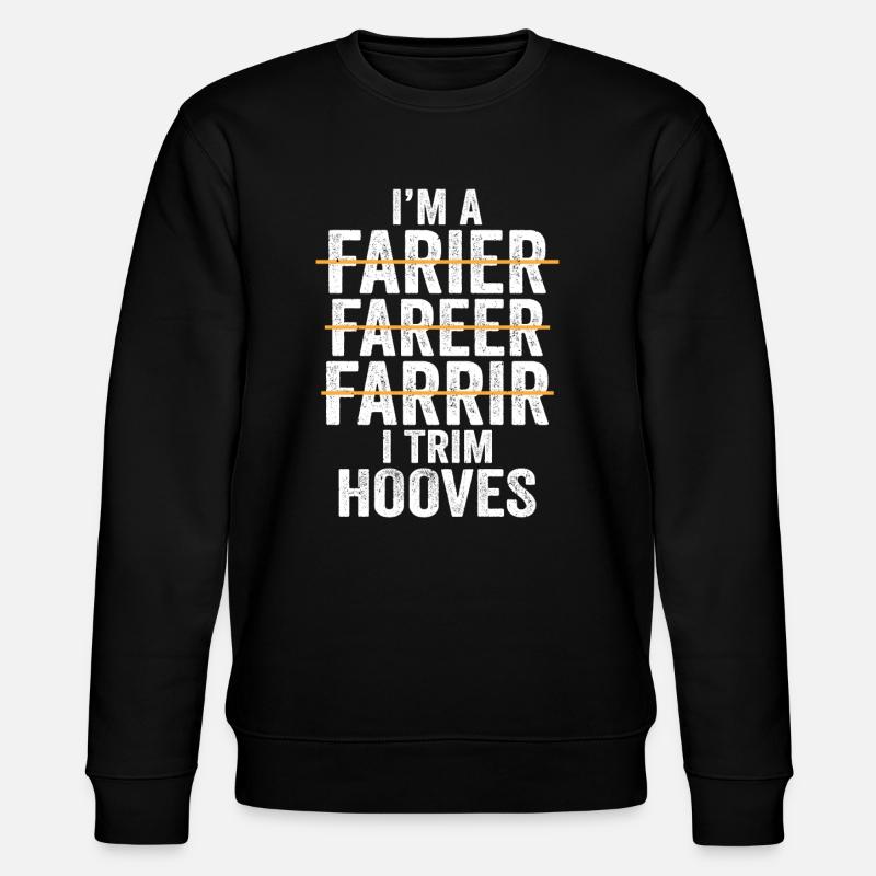 Farrier - Stanley/Stella CHANGER Unisex Organic Sweatshirt - black