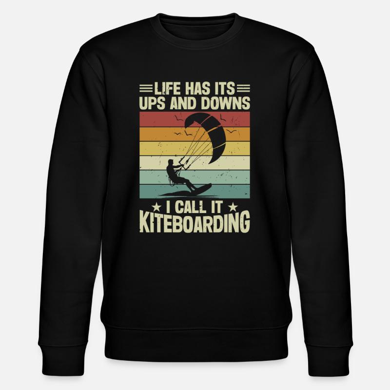 Kiteboarding Kitesurf - Stanley/Stella CHANGER Unisex Organic Sweatshirt - black