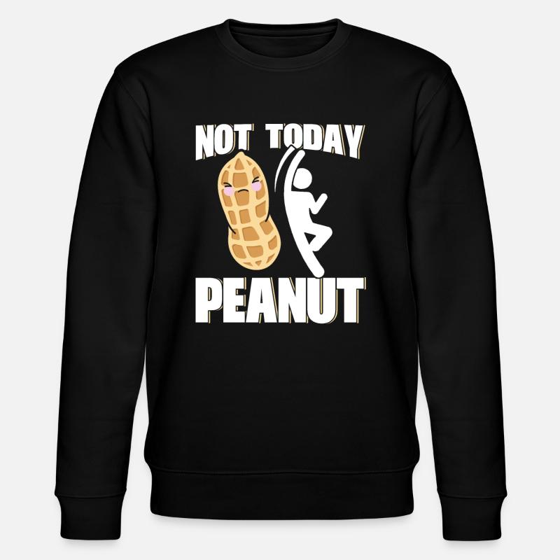 Peanut allergic allergy - Stanley/Stella CHANGER Unisex Organic Sweatshirt - black