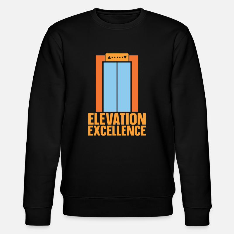 Elevator Elevator - Stanley/Stella CHANGER Unisex Organic Sweatshirt - black