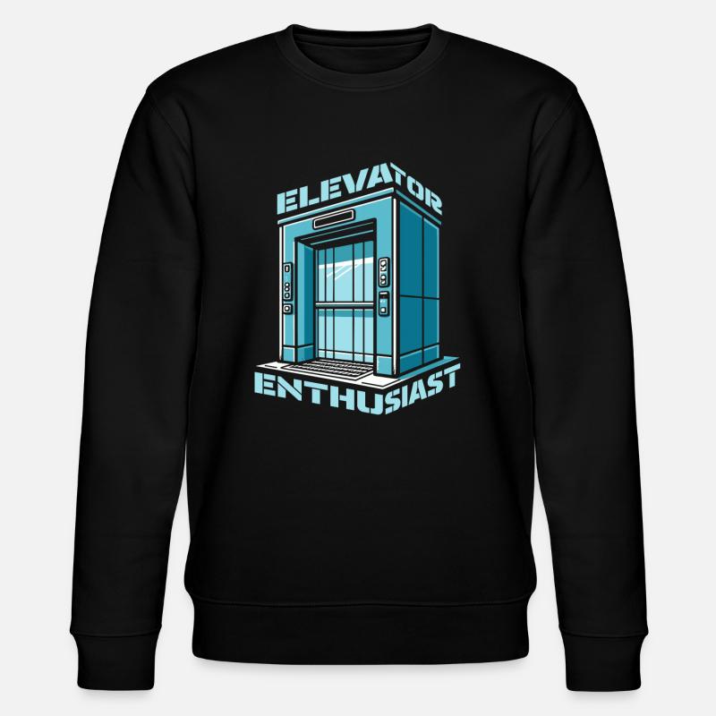 Elevator Elevator - Stanley/Stella CHANGER Unisex Organic Sweatshirt - black