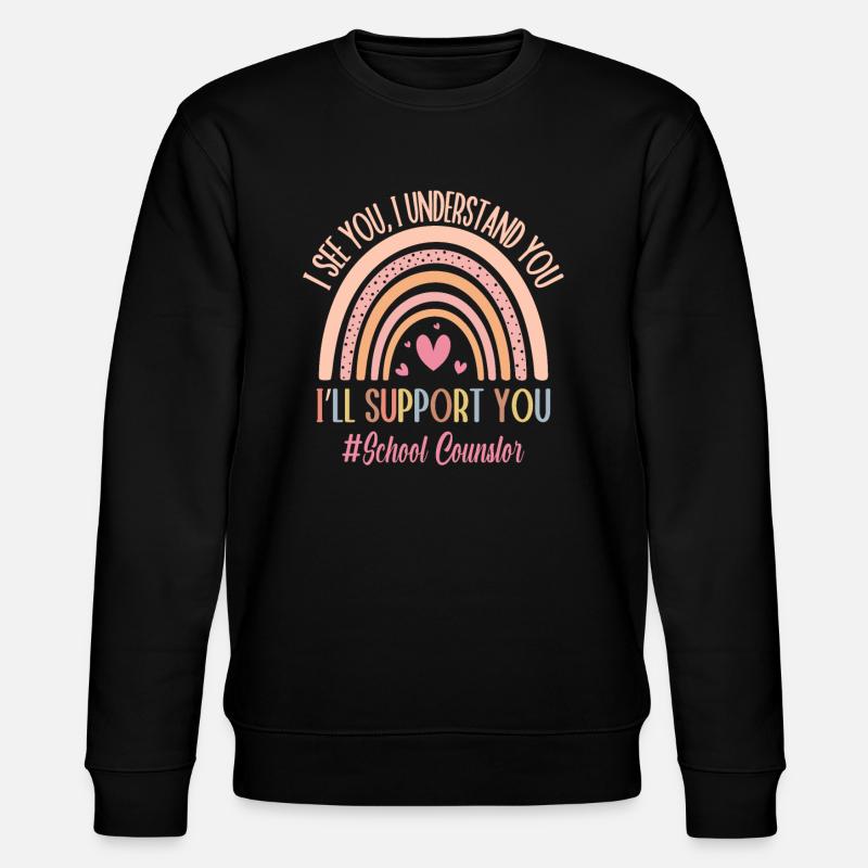 School Counselor - Stanley/Stella CHANGER Unisex Organic Sweatshirt - black