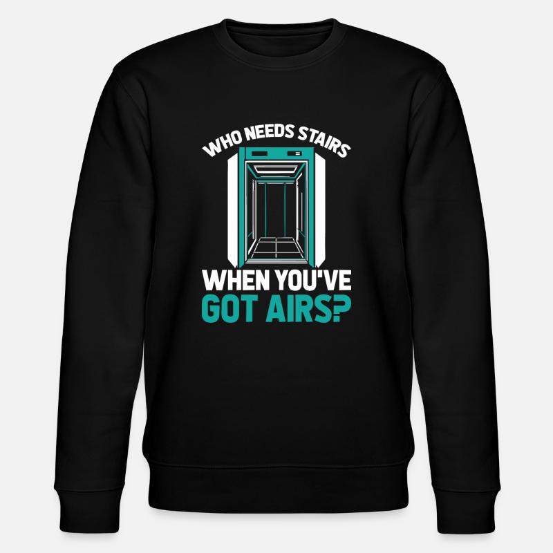Elevator Elevator - Stanley/Stella CHANGER Unisex Organic Sweatshirt - black