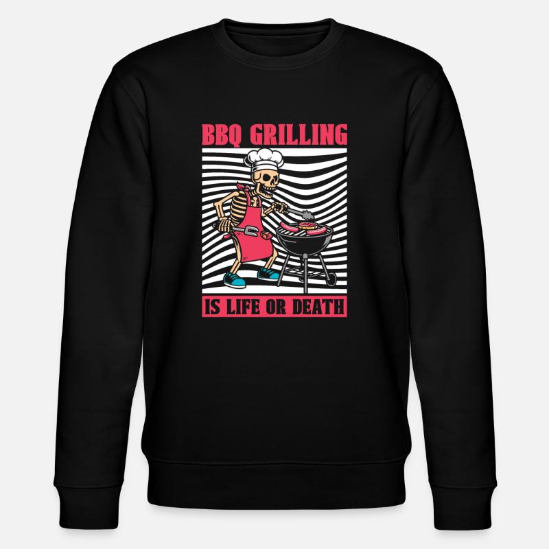 Squelette de grillades de barbecue - Sweat bio CHANGER Stanley/Stella Unisexe - noir