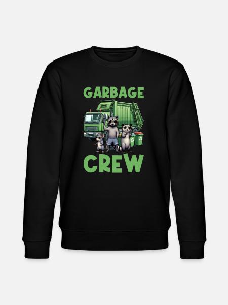 Garbage Truck Trashman - Stanley/Stella Unisex Bio-Sweatshirt CHANGER  - Schwarz