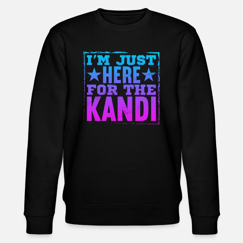 Kandi EDM Rave - Stanley/Stella CHANGER Unisex Organic Sweatshirt - black