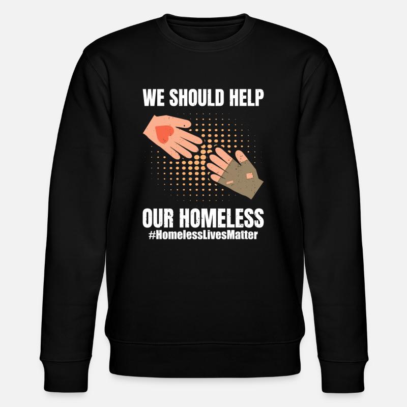 Sensibilisation aux sans-abri - Sweat bio CHANGER Stanley/Stella Unisexe - noir