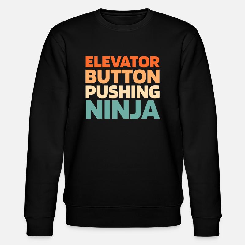 Elevator Elevator - Stanley/Stella CHANGER Unisex Organic Sweatshirt - black