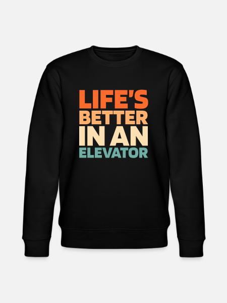 Elevator Elevator - Stanley/Stella CHANGER Unisex Organic Sweatshirt - black