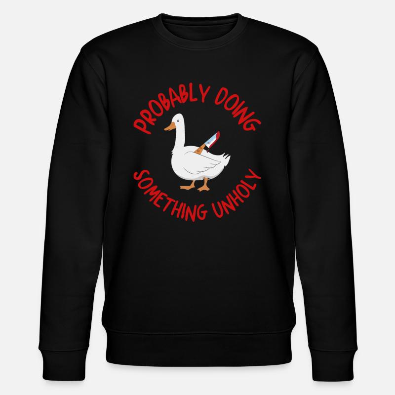 Goose - Stanley/Stella Unisex Bio-Sweatshirt CHANGER  - Schwarz