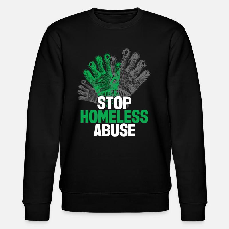 Homeless Awareness - Stanley/Stella CHANGER Unisex Organic Sweatshirt - black