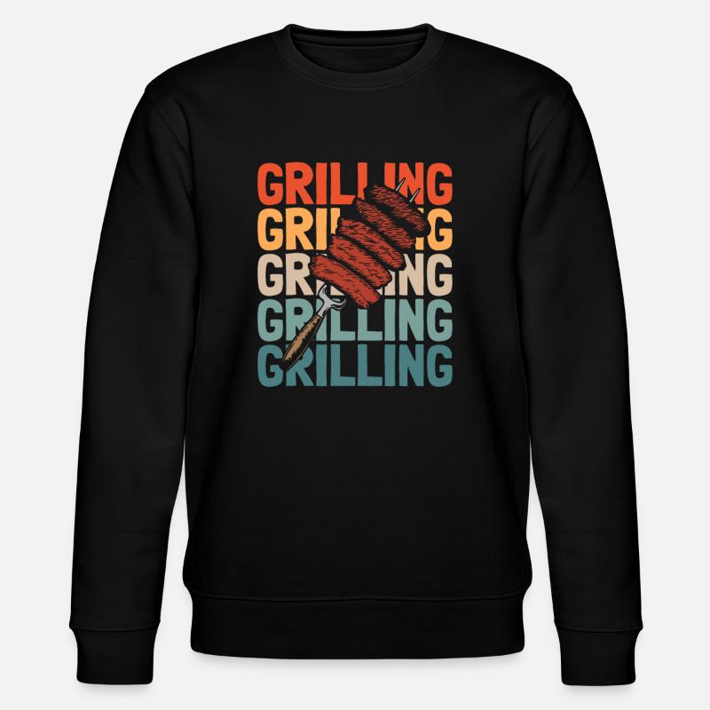 Bbq Grillen - Stanley/Stella Unisex Bio-Sweatshirt CHANGER  - Schwarz