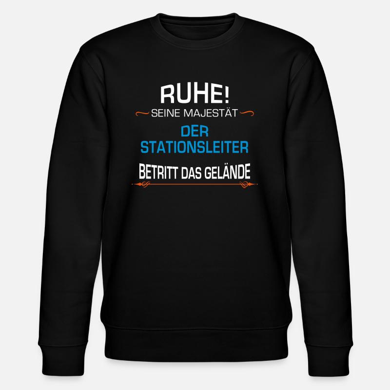 Stationsleiter Beruf - Stanley/Stella Unisex Bio-Sweatshirt CHANGER  - Schwarz