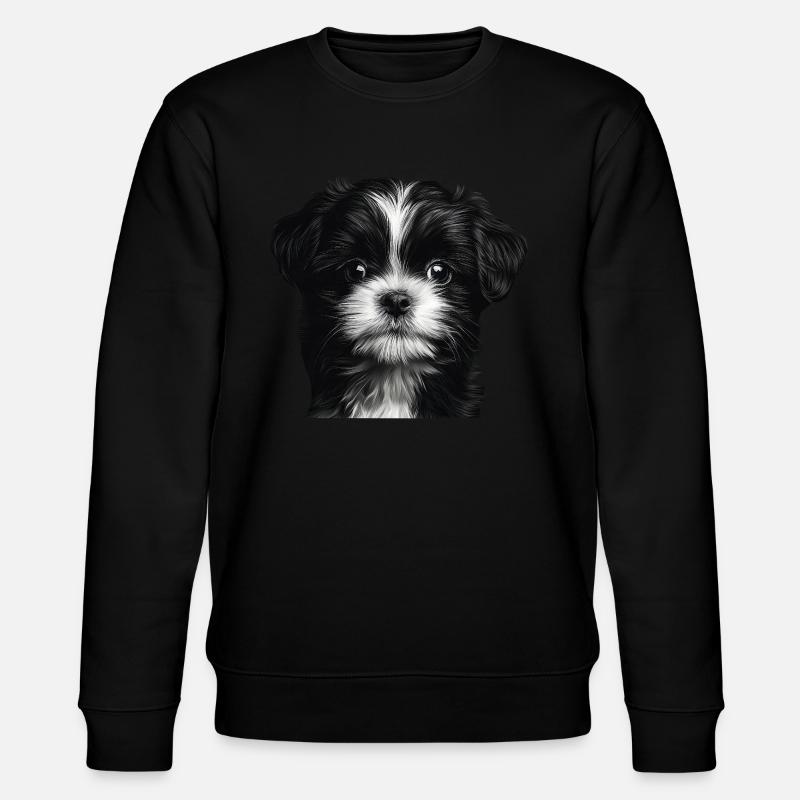 Shih Tzu - Stanley/Stella Unisex Bio-Sweatshirt CHANGER  - Schwarz