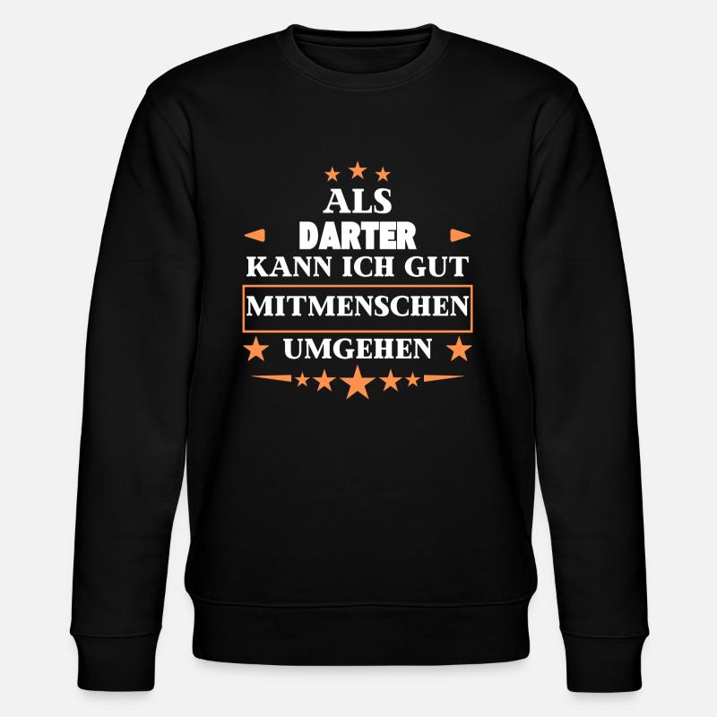 as darters. - Stanley/Stella CHANGER Unisex Organic Sweatshirt - black
