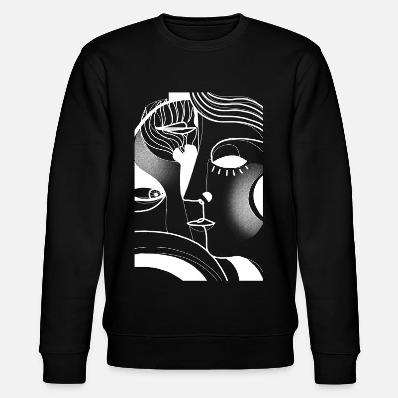 Er & Sie - Stanley/Stella Unisex Bio-Sweatshirt CHANGER  - Schwarz