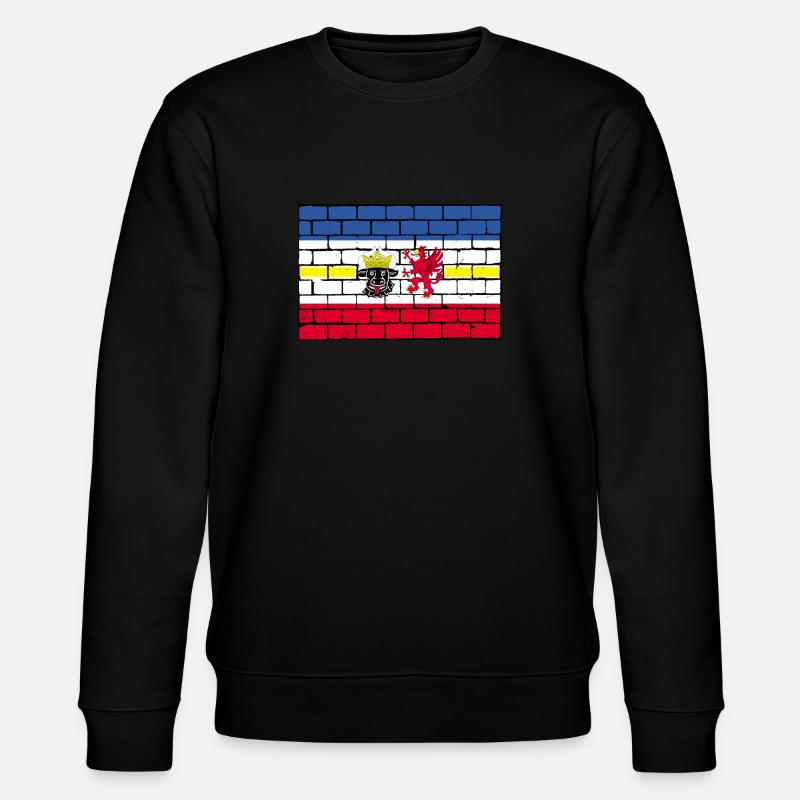 Drapeau drapeau Mecklembourg-Poméranie occidentale - Sweat bio CHANGER Stanley/Stella Unisexe - noir