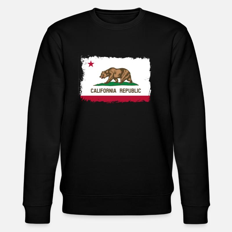 California - Geschenkidee - Stanley/Stella Unisex Bio-Sweatshirt CHANGER  - Schwarz