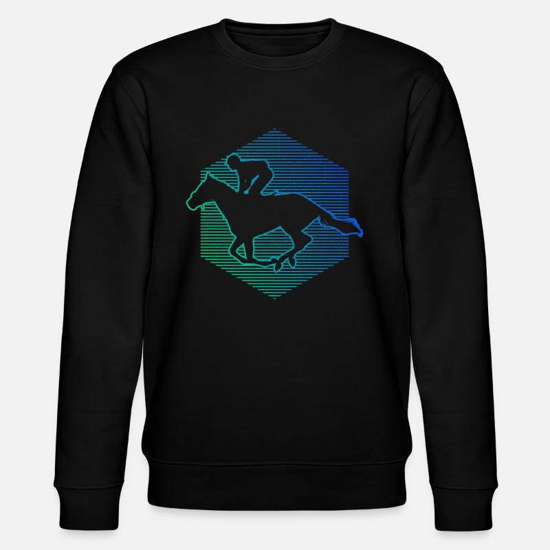 Équitation Courses équestres masculines - Sweat bio CHANGER Stanley/Stella Unisexe - noir