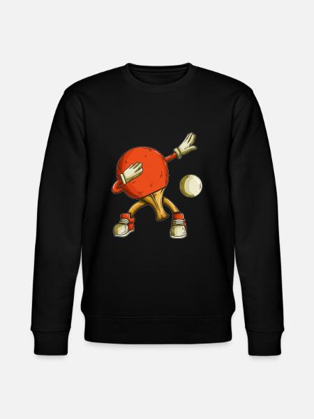 Tennis Bordtennis Sports outfit Børn Dabbing - Stanley/Stella økologisk unisex-sweatshirt CHANGER  - sort