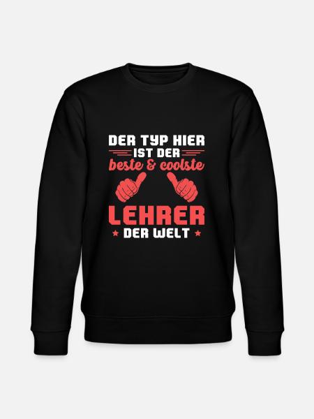 Klassenlehrer Bester und coolster Lehrer - Stanley/Stella Unisex Bio-Sweatshirt CHANGER  - Schwarz