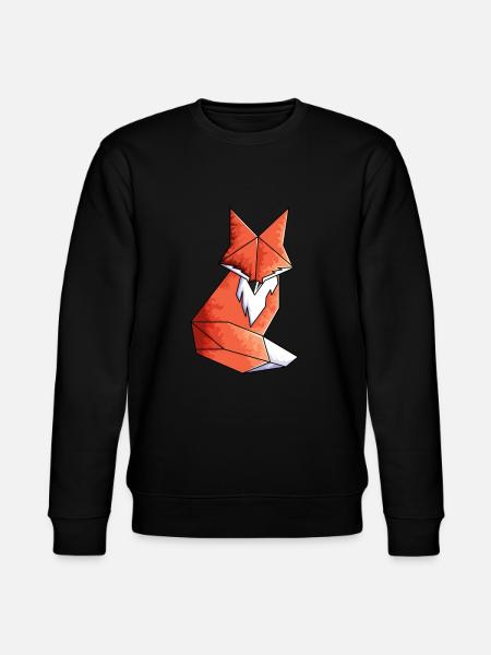 Geometric Fox Lover Math Geometry - Stanley/Stella CHANGER Unisex Organic Sweatshirt - black