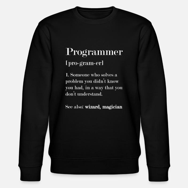 Définition du programmeur - Sweat bio CHANGER Stanley/Stella Unisexe - noir