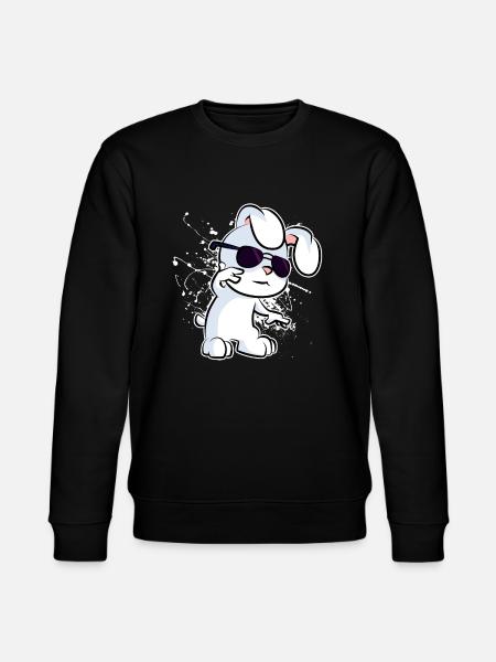 Cooler Hase - Stanley/Stella Unisex Bio-Sweatshirt CHANGER  - Schwarz