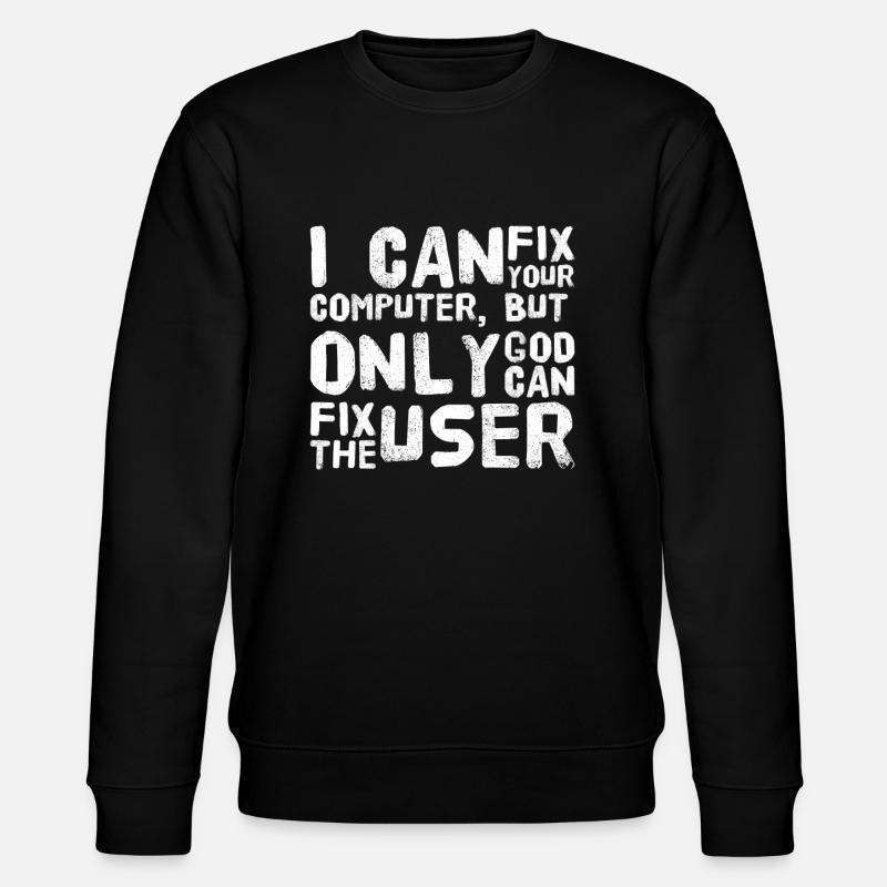 EDV Computer User - Stanley/Stella Unisex Bio-Sweatshirt CHANGER  - Schwarz