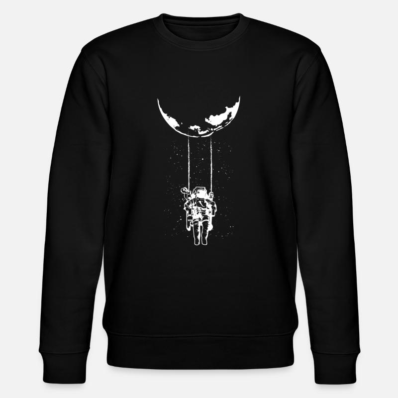 Balançoire de lune astronaute - Sweat bio CHANGER Stanley/Stella Unisexe - noir