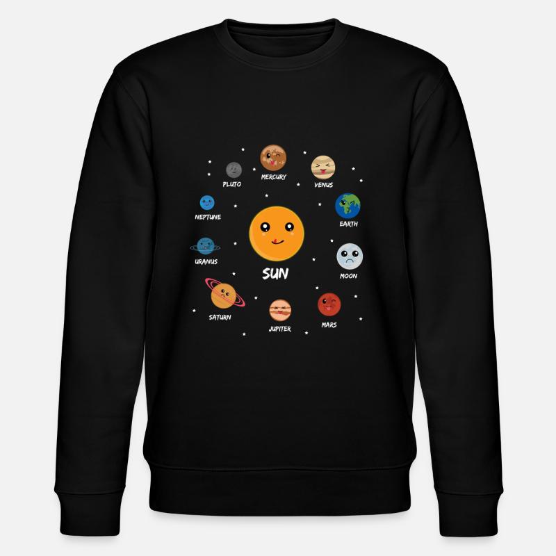 Sonnensystem - Stanley/Stella Unisex Bio-Sweatshirt CHANGER  - Schwarz
