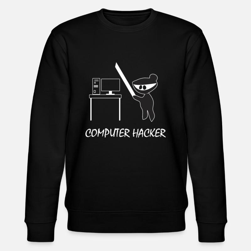 Computer Hacker - Stanley/Stella Unisex Bio-Sweatshirt CHANGER  - Schwarz