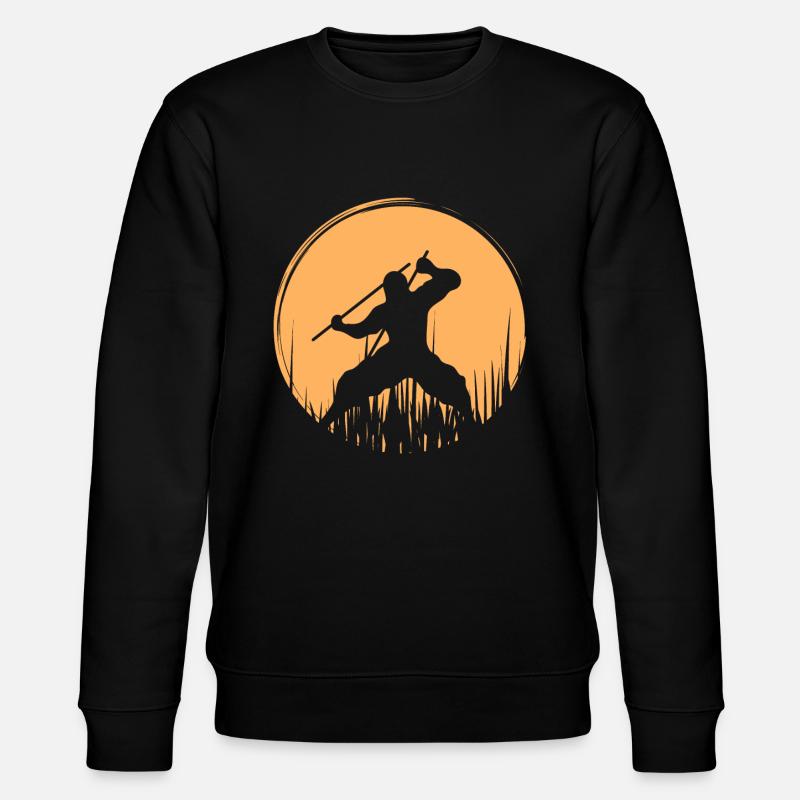 Ninja - Stanley/Stella Unisex Bio-Sweatshirt CHANGER  - Schwarz