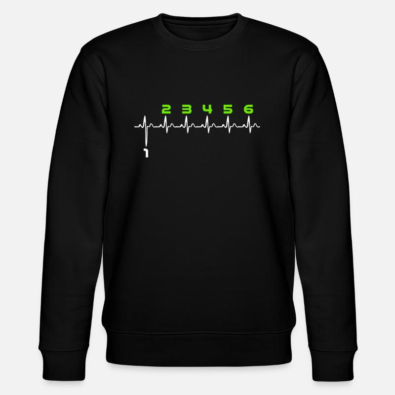 Motorrad Schaltung - Stanley/Stella Unisex Bio-Sweatshirt CHANGER  - Schwarz