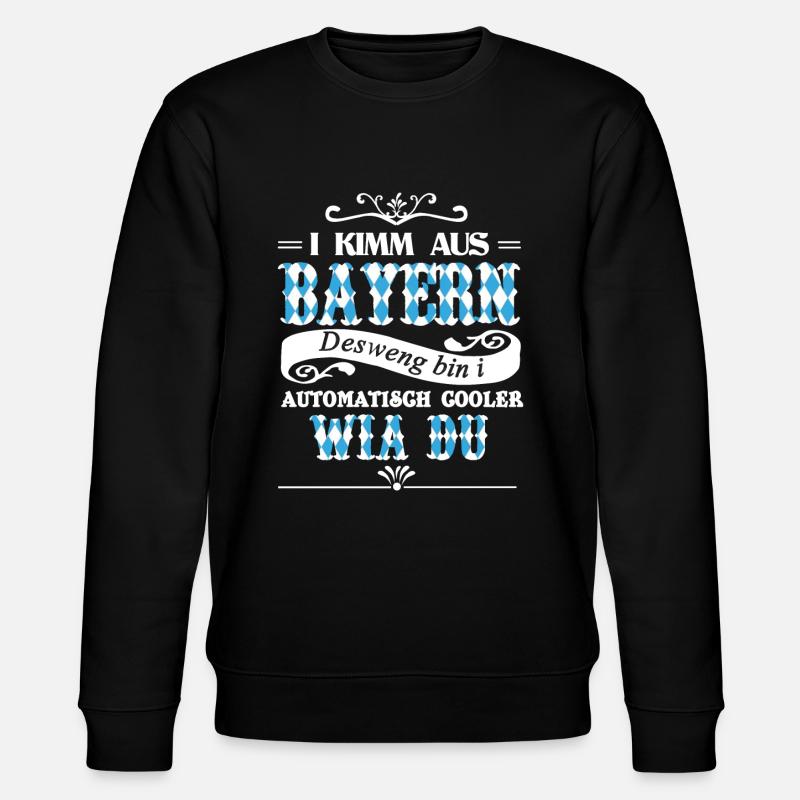 I Kimm from Bavaria - Stanley/Stella CHANGER Unisex Organic Sweatshirt - black