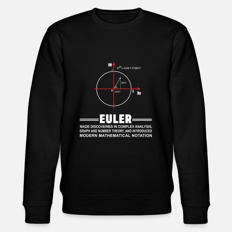 Mathématiques d'Euler - Sweat bio CHANGER Stanley/Stella Unisexe - noir