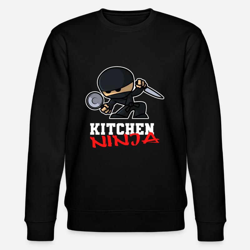 Kitchen ninja - Stanley/Stella CHANGER Unisex Organic Sweatshirt - black