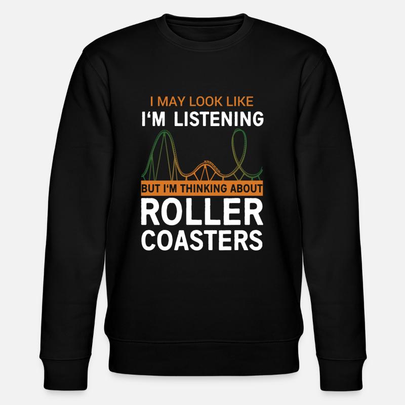 roller coaster - Stanley/Stella CHANGER Unisex Organic Sweatshirt - black