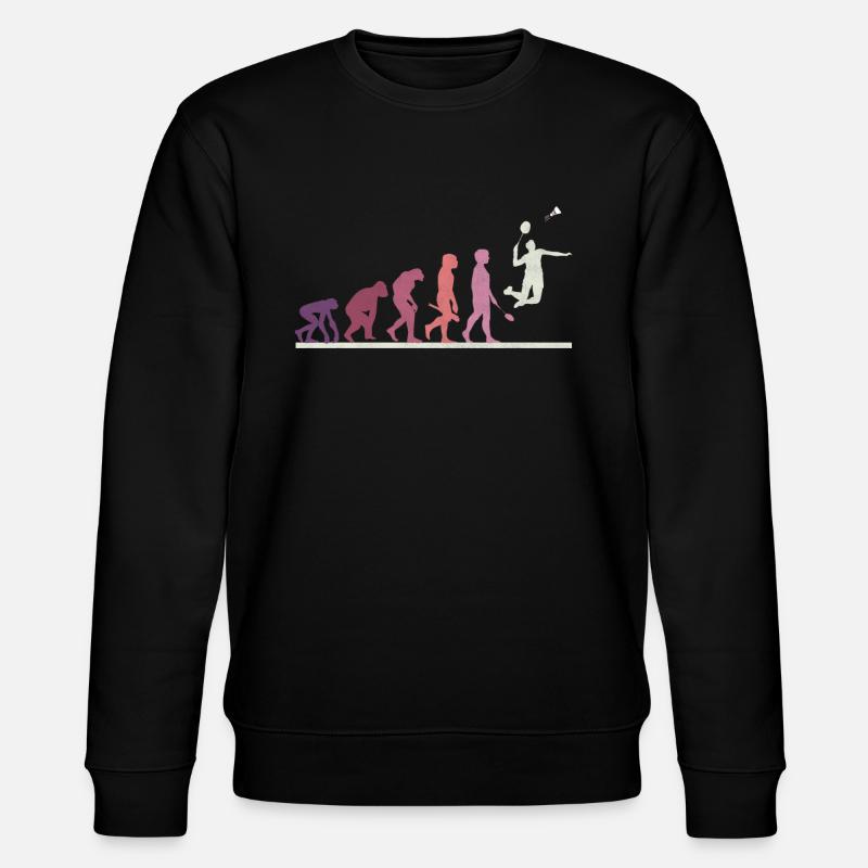 Badminton Evolution - Stanley/Stella Unisex Bio-Sweatshirt CHANGER  - Schwarz