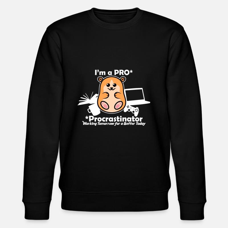 Aufschieber Lustig - Stanley/Stella Unisex Bio-Sweatshirt CHANGER  - Schwarz