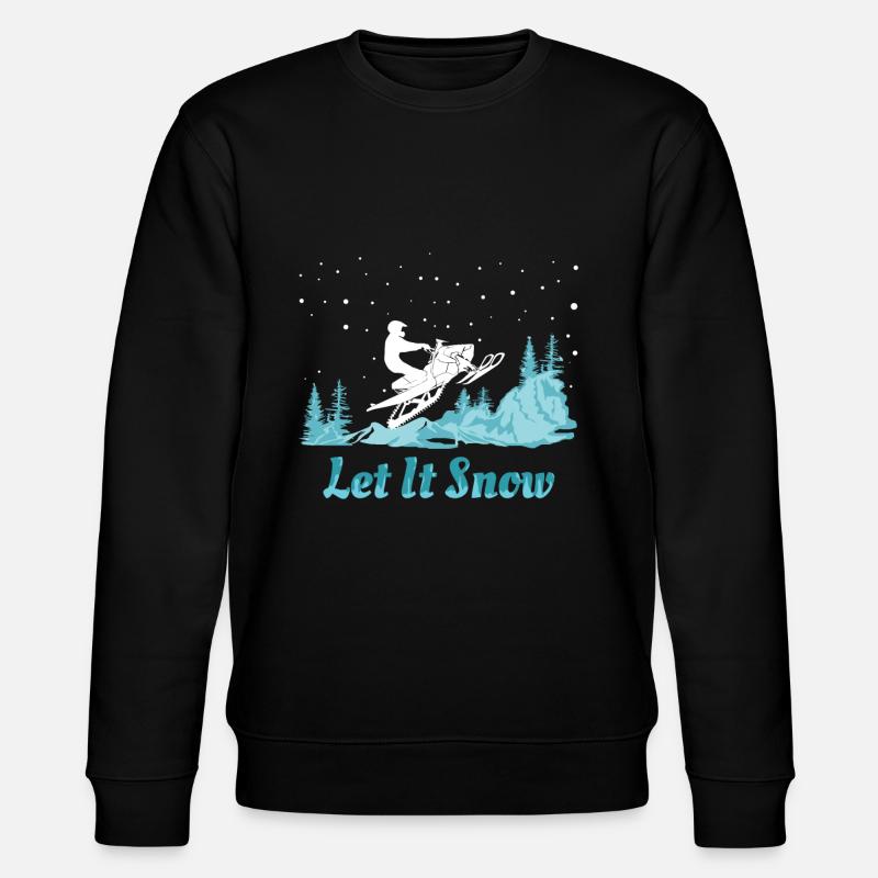 Motoneige Let It Snow - Sweat bio CHANGER Stanley/Stella Unisexe - noir