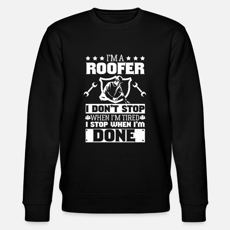Je suis couvreur - Sweat bio CHANGER Stanley/Stella Unisexe - noir