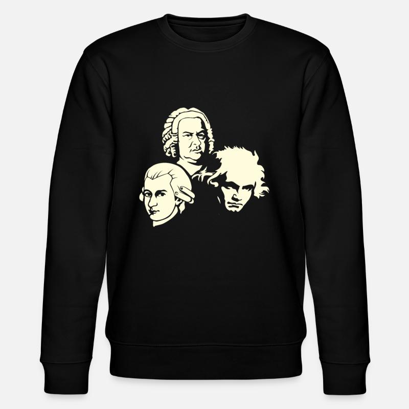 Beethoven Bach Mozart - Stanley/Stella Unisex Bio-Sweatshirt CHANGER  - Schwarz