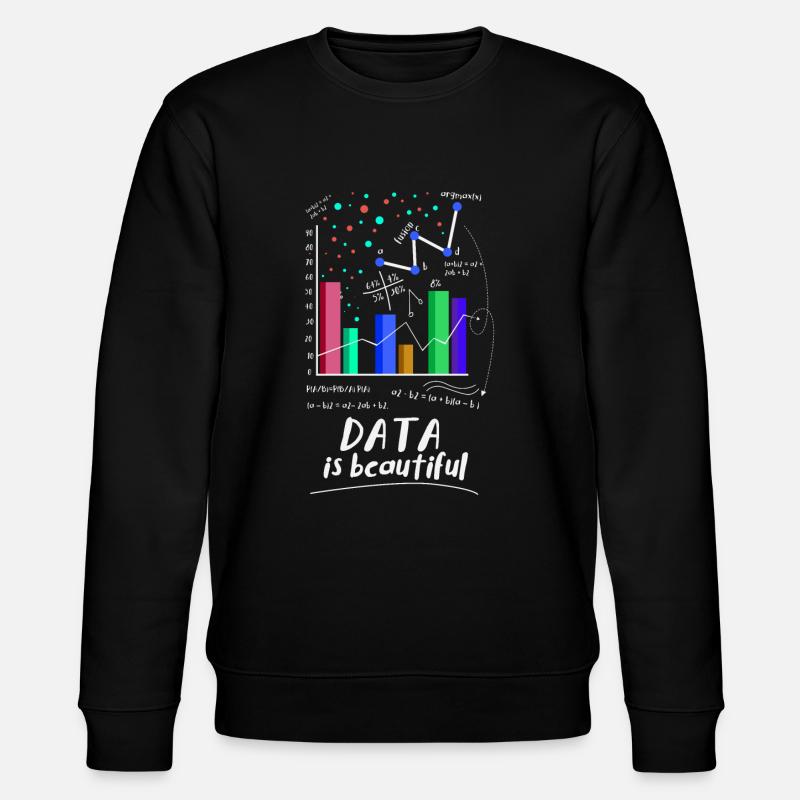 Data is beautiful - Stanley/Stella CHANGER Unisex Organic Sweatshirt - black