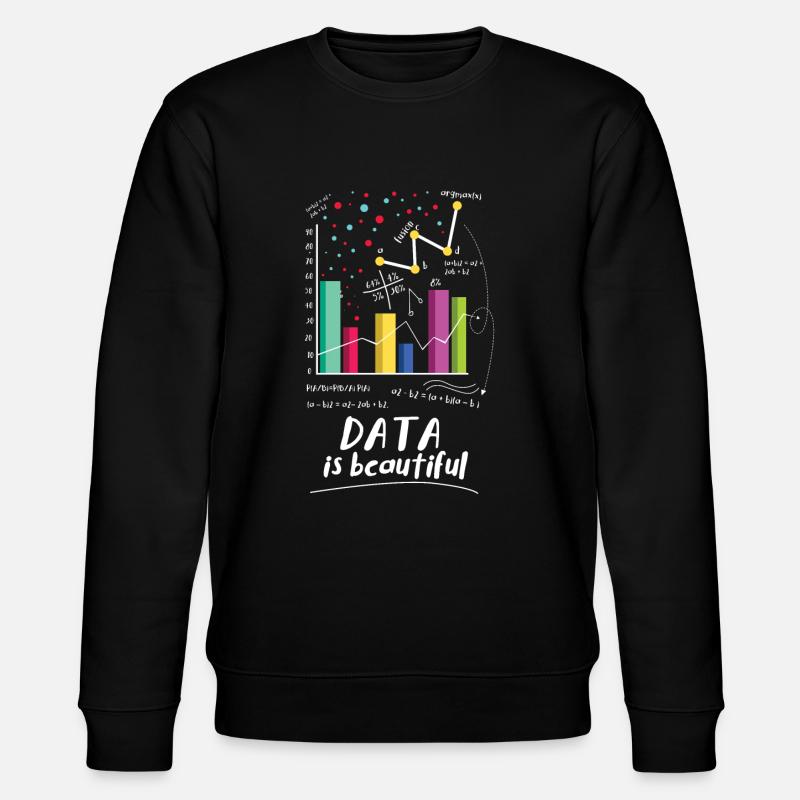 Daten Sind Wunderschön Statistiker - Stanley/Stella Unisex Bio-Sweatshirt CHANGER - Schwarz