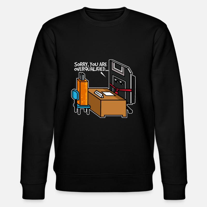 USB Stick Vorstellungsgespräch - Stanley/Stella Unisex Bio-Sweatshirt CHANGER  - Schwarz